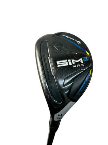 Used Taylormade SIM 2 MAX RESCUE Mens Hybrid Club LH 4 Hybrid 11835-S000199010