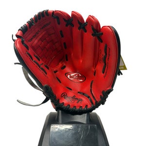 Used Rawlings PL110S BB/SB Glove RH Throw Black And Red 11" 11835-S000199468