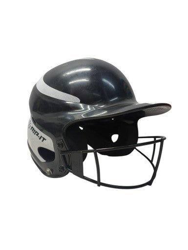 Used RIP-IT PRO VISION Batting Helmet w/Mask Black And White S/M 11835-S000199467