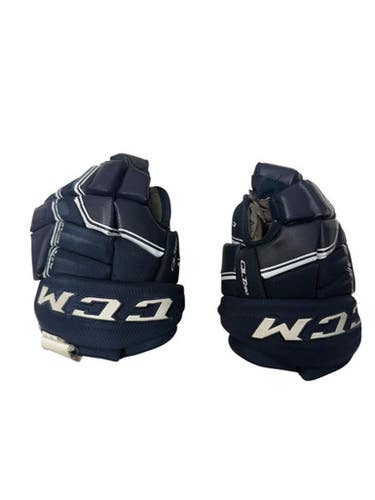 Used CCM QLT290 Junior Gloves Navy Blue 10" 11835-S000199500