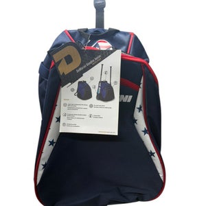 Used Demarini BAT BACKPACK BB/SB Player Backpack White/Red/Navy 11835-S000199531
