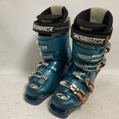 Used Nordica BEAST 12 Mens DH Ski Boot Teal 250 MP - M07 - W08 11855-S000192534