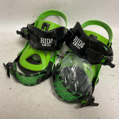 Used Ride LX Mens Binding Only Black And Neon Green M/L 11855-S000192536