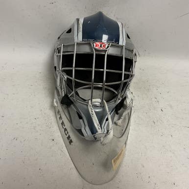 Used Itech RE-FLEX JR GOAL HELMET Junior Goalie Helmet/Mask Navy Blue One Size 11855-S000190432