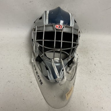 Used Itech RE-FLEX JR GOAL HELMET Junior Goalie Helmet/Mask Navy Blue One Size 11855-S000190432