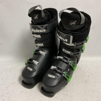 Used Alpina X TRACK 70 Mens DH Ski Boot Black And Green 295 MP - M11.5 11855-S000192758