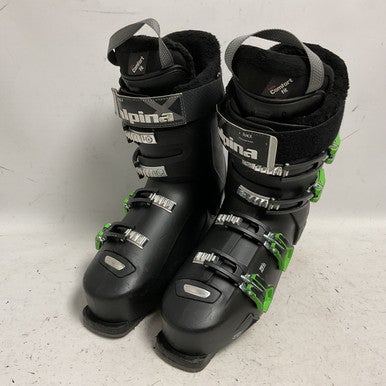 Used Alpina X TRACK 70 Mens DH Ski Boot Black And Green 295 MP - M11.5 11855-S000192758