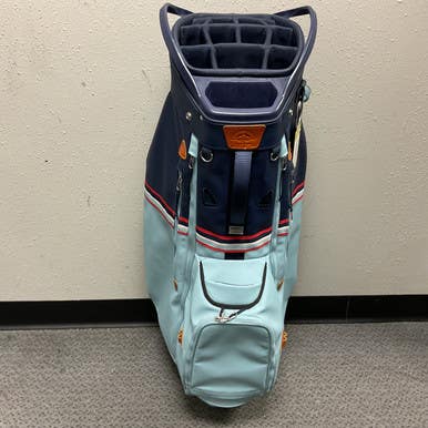 Used Sun Mtn MID-STRIPE Mens Cart Bag Carolina Blue 11855-S000192796