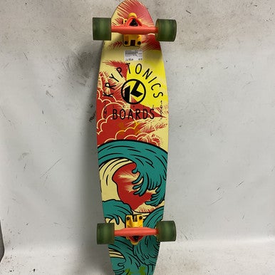 Used Kryptonics CRUISER Complete Skateboard Yellow Regular 11855-S000192801
