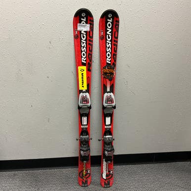 Used Rossignol RADICAL XL Boys DH Ski/Binding Red 110 cm 11855-S000192815