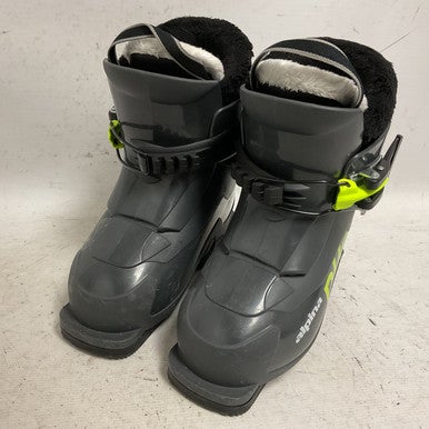 Used Alpina DUO D1 Boys DH Ski Boot Grey 165 MP - Y09 11855-S000192818