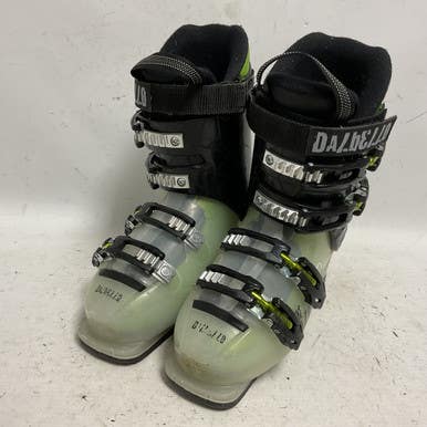 Used Dalbello YETTI 4 Boys DH Ski Boot Neon Green 225 MP - J04.5 - W5.5 11855-S000192831