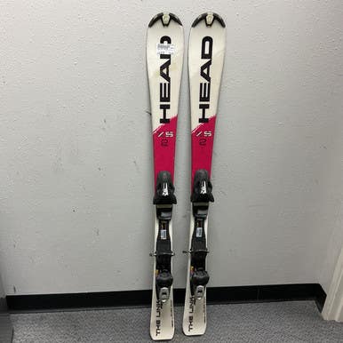 Used Head THE LINK PRO Boys DH Ski/Binding Pink And White 127 cm 11855-S000192870