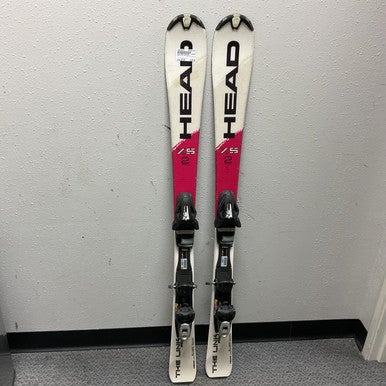 Used Head THE LINK PRO Boys DH Ski/Binding Pink And White 127 cm 11855-S000192870