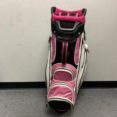 Used Sun Mtn WMNS CART BAG Womens Cart Bag White And Pink 11855-S000189984