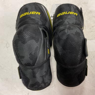 Used Bauer SUPREME 3S Intermediate Elbow Pads Black And Optic Yellow LG 11855-S000190153