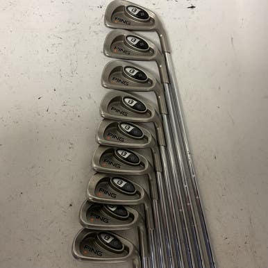 Used Ping I3+ ORANGE DOT Mens Iron Set RH 3I-GW/AW 11855-S000190480