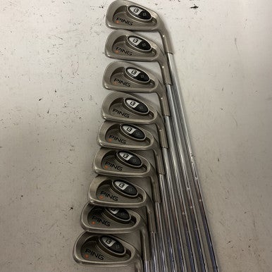 Used Ping I3+ ORANGE DOT Mens Iron Set RH 3I-GW/AW 11855-S000190480
