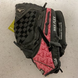 Used Mizuno GPP 1007 RH Throw Fastpitch Gloves Black And Pink 10" 11855-S000192003