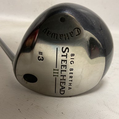Used Callaway BIG BERTHA STEELHEAD III Mens Fairway Wood RH 3 Wood 11855-S000192013