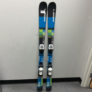 Used Elan PINBALL Boys DH Ski/Binding Royal Blue 140 cm 11855-S000192056