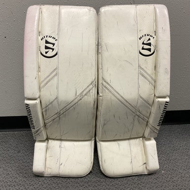 Used Warrior RITUAL G5 Goalie Leg Pads Inter White 30" *AS IS* 11855-S000191930