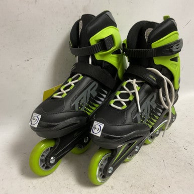 Used Bladerunner PHOENIX 4-7 Senior Rec Fitness Skates Neon Green Adjustable 11855-S000191961