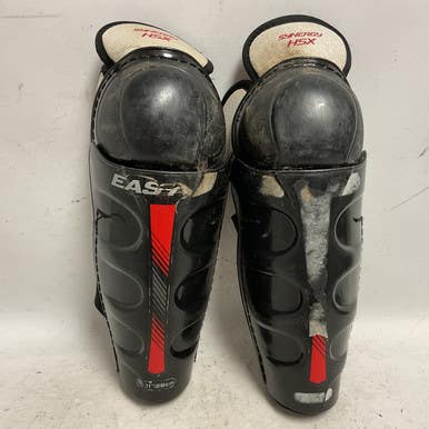Used Easton SYNERGY HSX Junior Shin Guards Black 11" 11855-S000191980