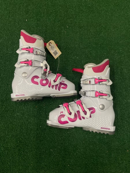 Mondo 22 & 22.5 Rossignol Comp J4 JR Ski Boots (Used)