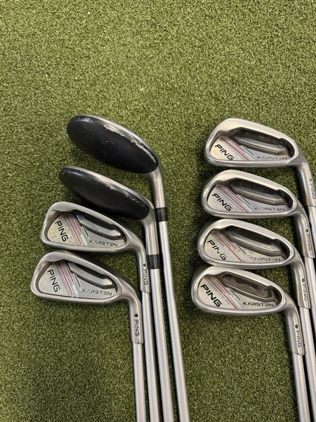 Ping Karsten Iron Set 4 + 5 Hybrid 6-PW,UW Black Dot Regular Graphite RH