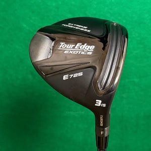 Tour Edge Exotics E725 15 Fairway 3 Wood Denali Blue 6.0 70g Stiff w/HC