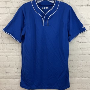 Alleson Athletic 80185 Adult's 100% Polyester Baseball Shirt Royal Blue Medium