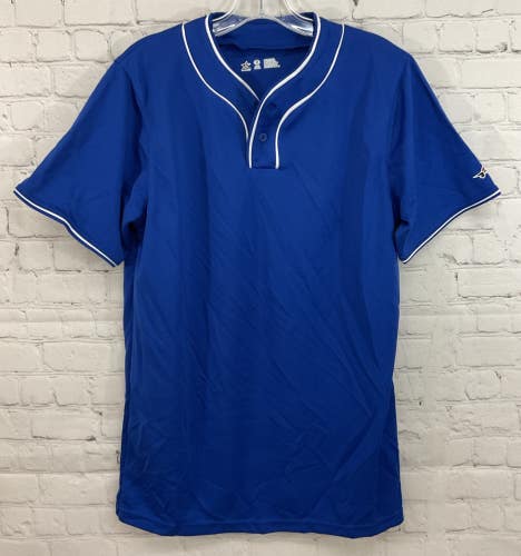 Alleson Athletic 80185 Adult's 100% Polyester Baseball Shirt Royal Blue Medium