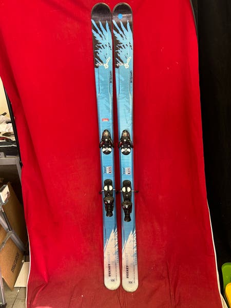 Salomon pocket rocket 185cm twin tip skis, bindings: Salomon 5912