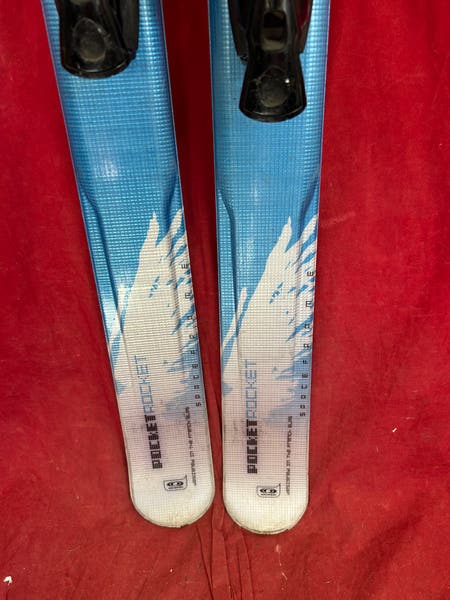 Salomon pocket rocket 185cm twin tip skis, bindings: Salomon 5912