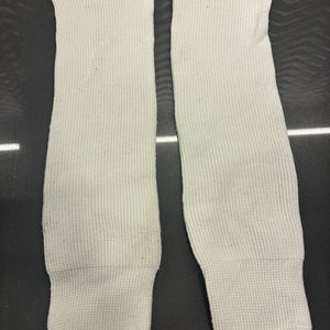 White Youth CCM Socks 21”
