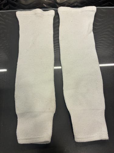 White Youth CCM Socks 21”