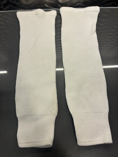 White Youth CCM Socks 21”