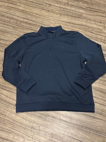 Under Armour Storm Cold Gear 1/4 Zip Pullover Sweater Adult 2XL Navy