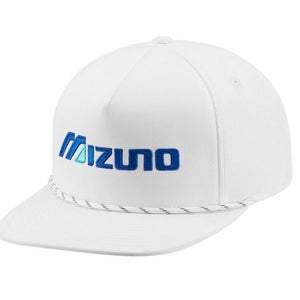 NEW Mizuno Vintage Rope White/Blue Adjustable Snapback Golf Hat/Cap