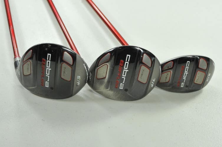 Cobra Baffler T-Rail+ #5 and #7 Fairway Woods, #5 Hybrid Set Regular #  204411