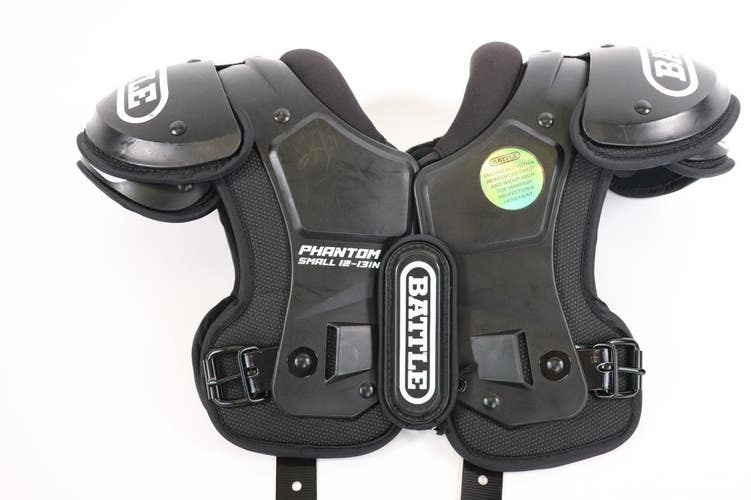 Battle Youth Phantom Shoulder Pads, Black, Size Small 12-13in  Read