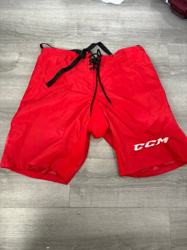 Carolina Hurricanes Red CCM PP10 Pant Shell Pro Stock Used