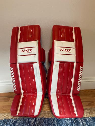 Warrior Ritual G2 Pro 36" Pads, Blocker, Glove (matching set) (Used)