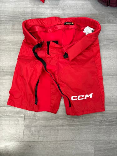 Carolina Hurricanes Red CCM PPPTKC Pant Shell Pro Stock (Used With #)