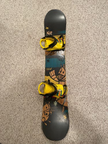 K2 Fastplant Snowboard All Mountain With Bindings Medium Flex True Twin (Used)