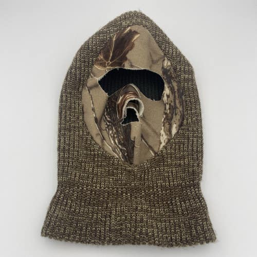 Vintage Woodland Balaclava 3 Hole Hunting Snowboard Cold Weather Face Mask USA