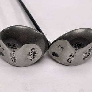 Callaway Big Bertha Warbird 3 & 5 Fairway Wood Set 15* 18* RCH 96 Mens RH