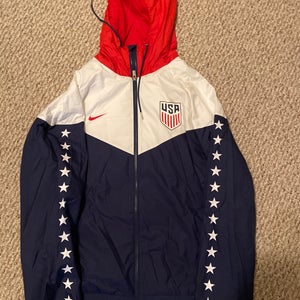 USA windbreaker Blue Adult Unisex Large Nike Jacket (Used)