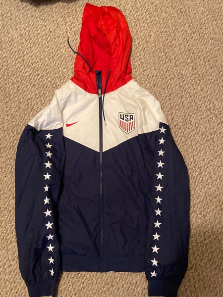 USA windbreaker Blue Adult Unisex Large Nike Jacket (Used)